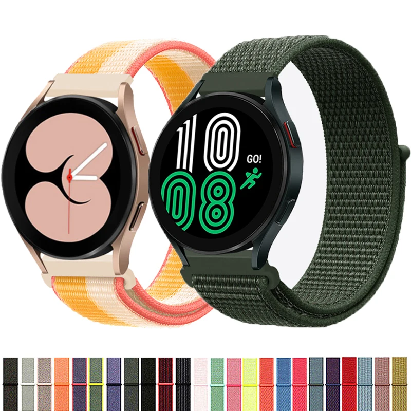 

Ремешок нейлоновый для Samsung Galaxy Watch 4 3 classic active 2/Gear S3/S2, браслет-петля для Huawei watch GT 2e pro, 20 мм 22 мм