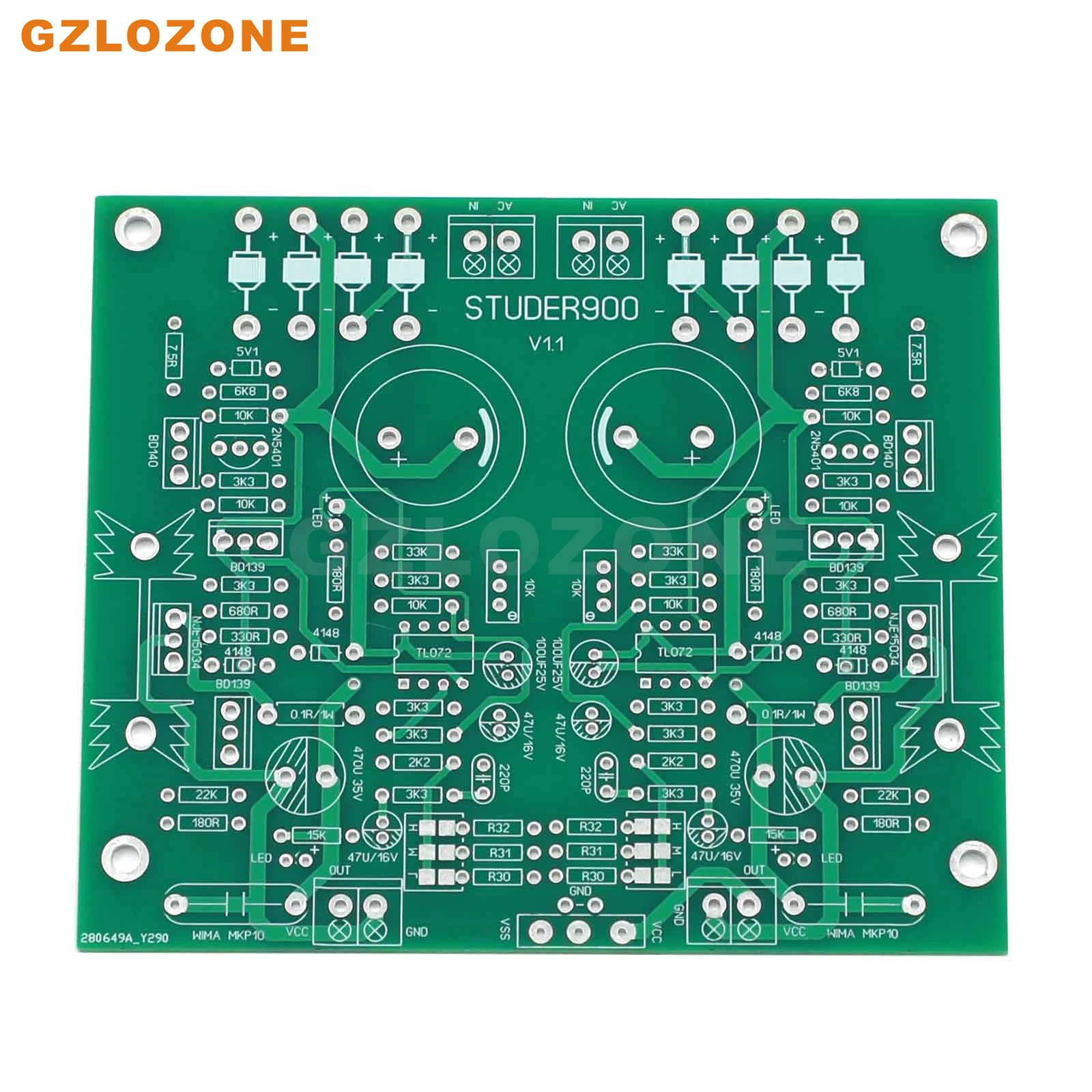 

Base On STUDER 900 Circuit 2 Way Power Supply Bare PCB For Preamplifier/DAC