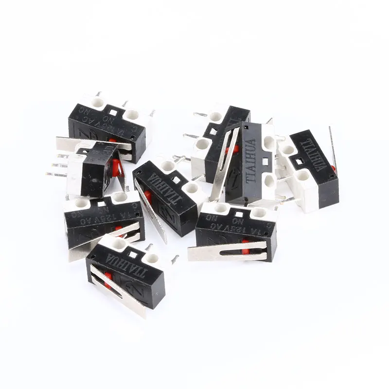 

10PCS 1A 125V AC Mini Micro Switch 012 3Pin Length Handle Roller Lever Arm Roller Arc Lever Snap Action Push Micro Switches