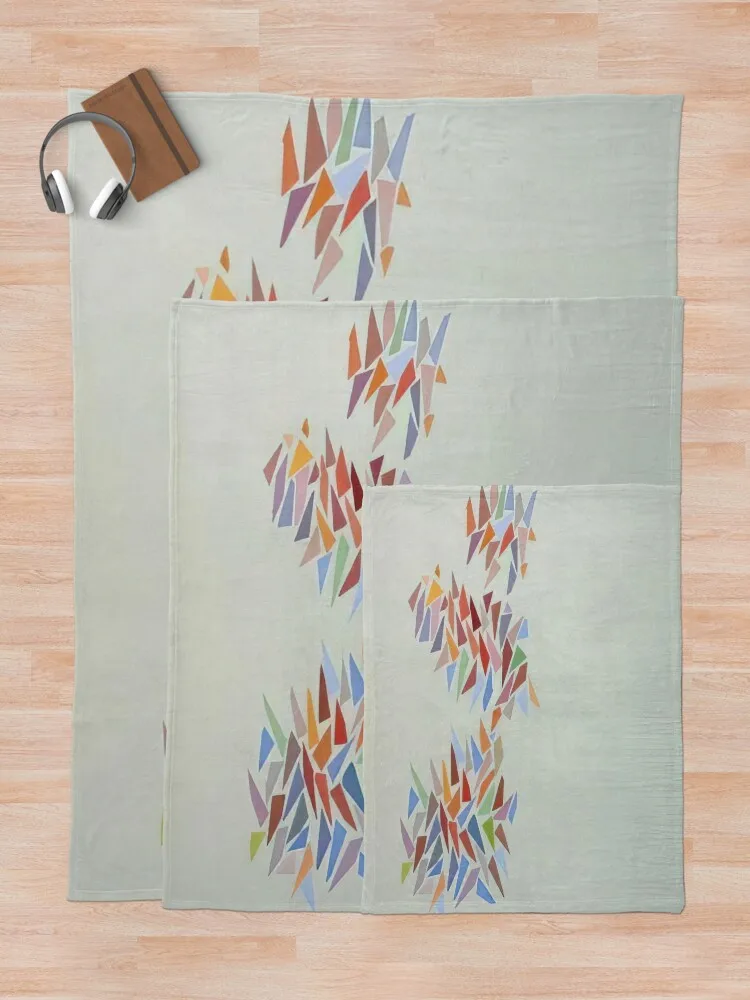 Яркие цвета на бледно-зеленом языке - Одеяло Robert Goodnough детские одеяла из