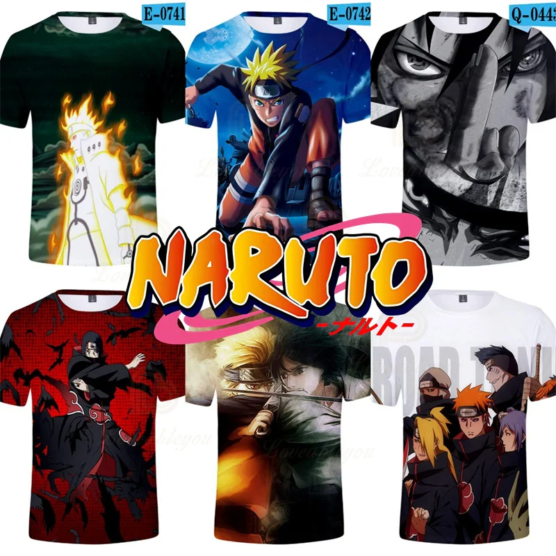 

Pain Summer T Shirt Uchiha Sasuke Uzumaki Naruto Akatsuki T-shirt Kakashi Tees Men Outerwear Oversized Cosplay Tops