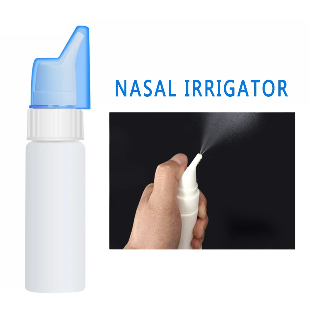 

70ML Portable Nasal Spray Empty Bottle Irrigator Nose Wash Cleaner Fine Mist Atomizer Liquid Container Traveling Anti Allergic