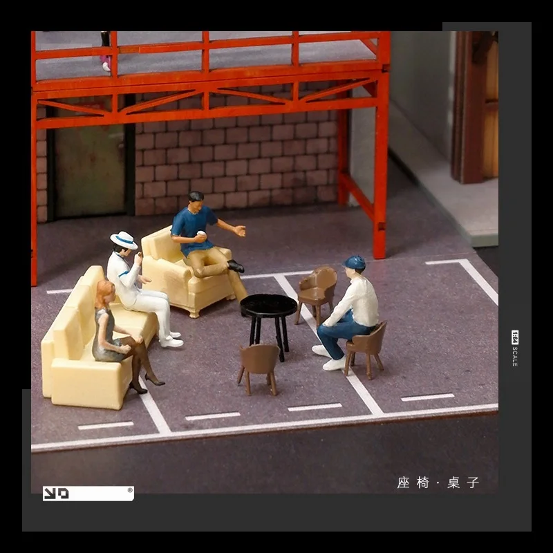 

1: 64 кукла, настольное кресло ручной работы, цветная фигурка для Диона