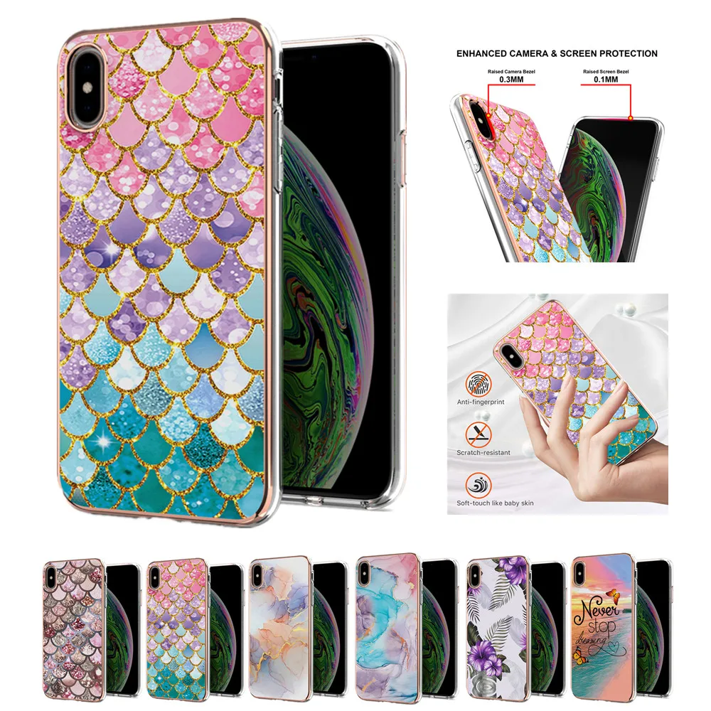 

Fashion Shockproof Coque for iPhone 14 ProMax 13 12 11 ProMax Xs XR SE2 7 8 Plus Phone Case Soft IMD Frame Slim Fit Cover Fundas