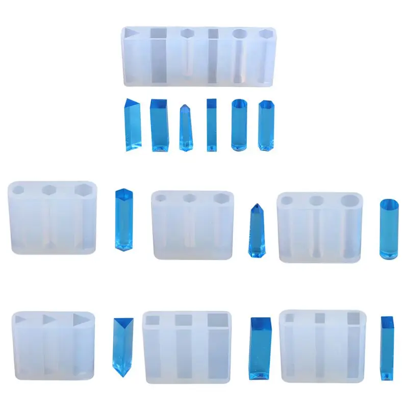 

Форма для УФ эпоксидной смолы, сделай сам, подвеска, ювелирные изделия, кристалл, силиконовые формы, шестиугольная, круглая, геометр