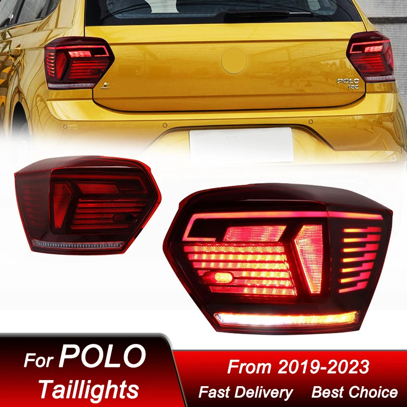 Задние фонари для стайлинга автомобиля VW POLO plus 2019-2023 новый стиль Полный стандарт