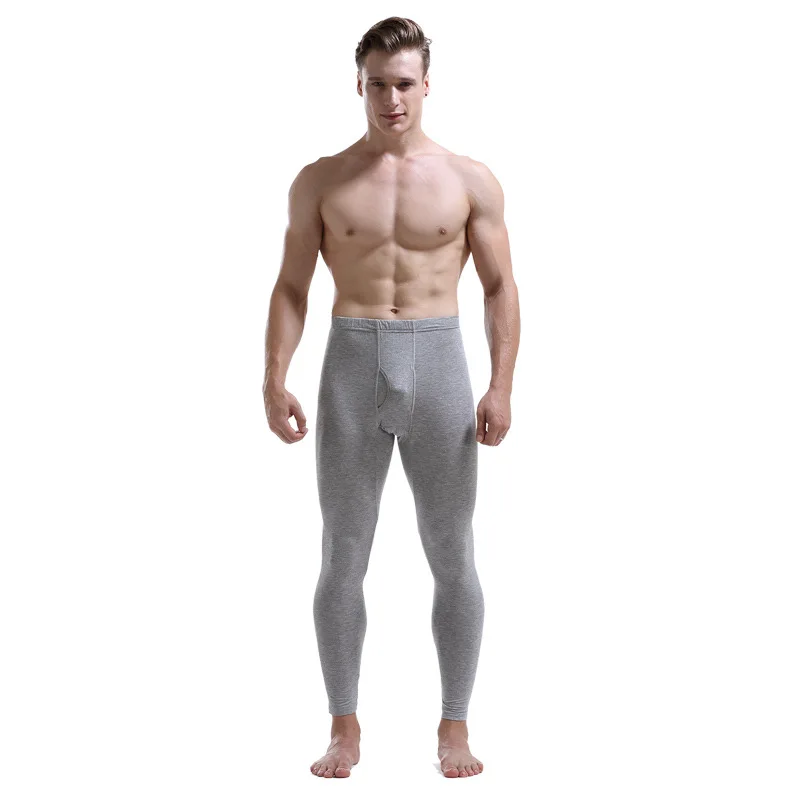 Men Long Johns Thin Thermal Underwear Bottoms Winter Warm Mens Thermal Pants Legging Tights Male Modal Thermo Underwear Trousers