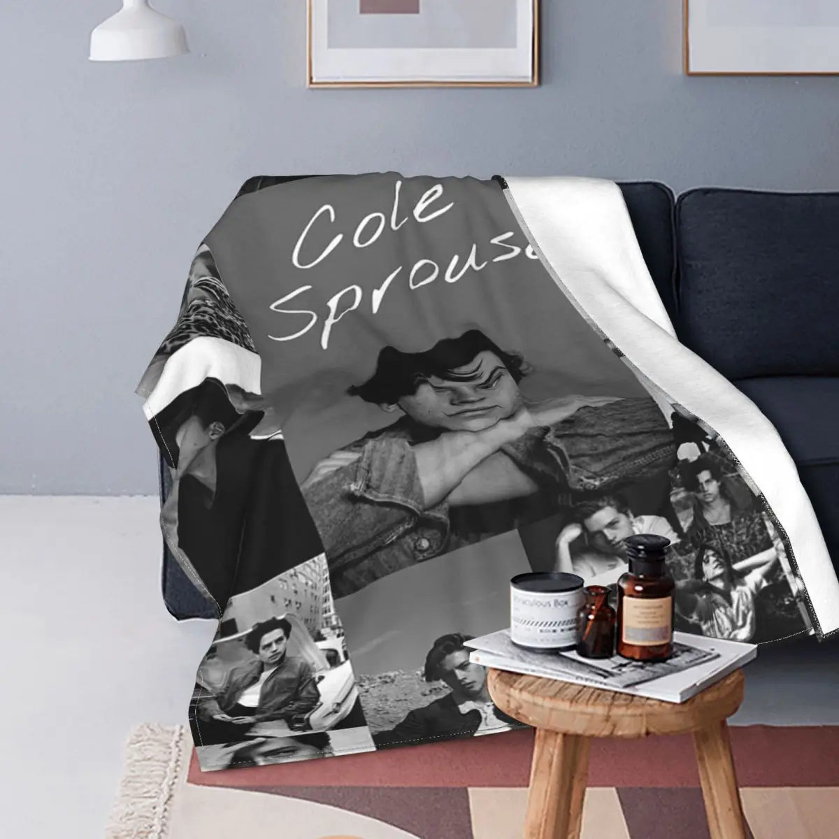 Коул Sprouse Riverdale Archie Comics Jughead Jones одеяла вельветовый принт клетчатые теплые Пледы