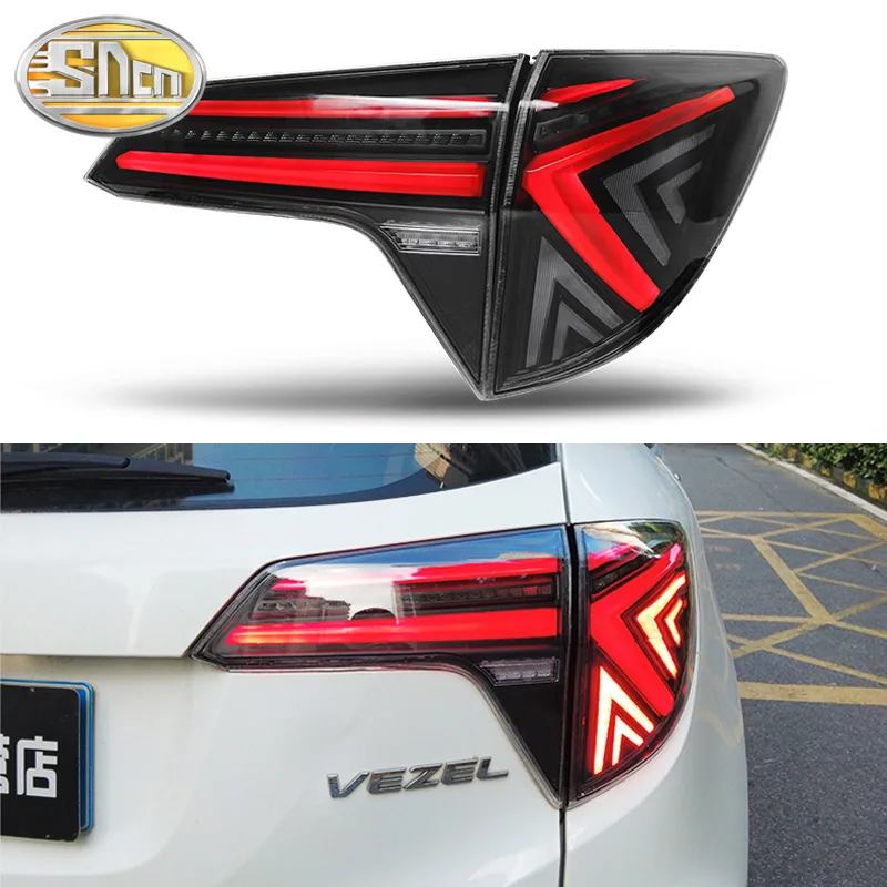 

Car LED Taillight Tail Lights For Honda HR-V HRV 2014 - 2020 2021 Vezel Rear Fog Lamp Brake Light Reverse Dynamic Turn Signal