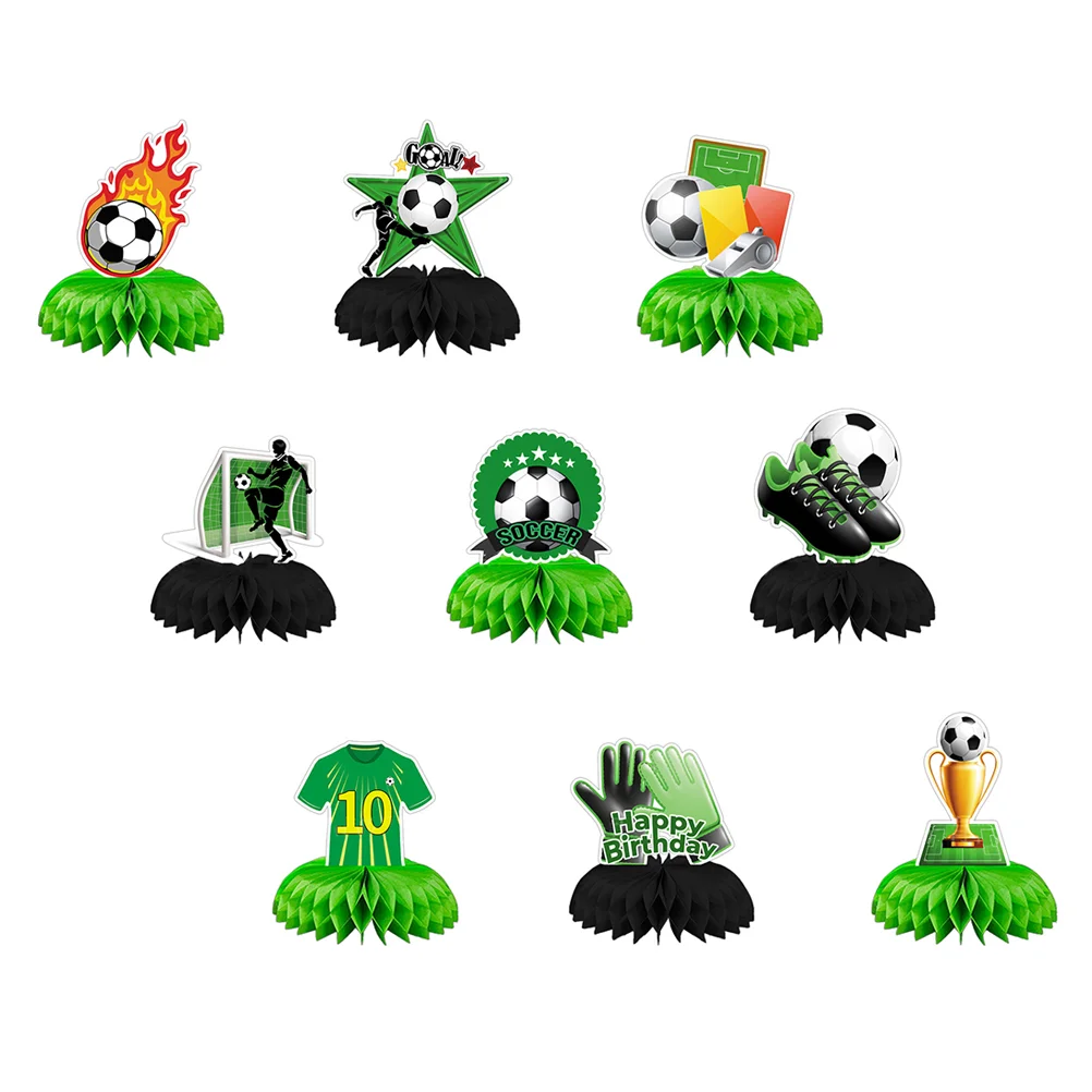 

Honeycomb Table Paper Centerpieces Soccerdecoration Football Centerpiece Decorations Supplies Party Sign Ornament Desktop