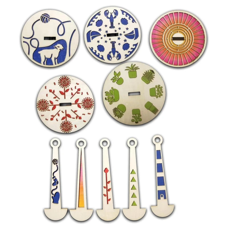 Портативный держатель для пряжи на запястье деревянный предотвращает