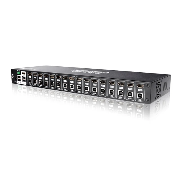 

High quality 16 port HDMI USB KVM Switch for pc TV