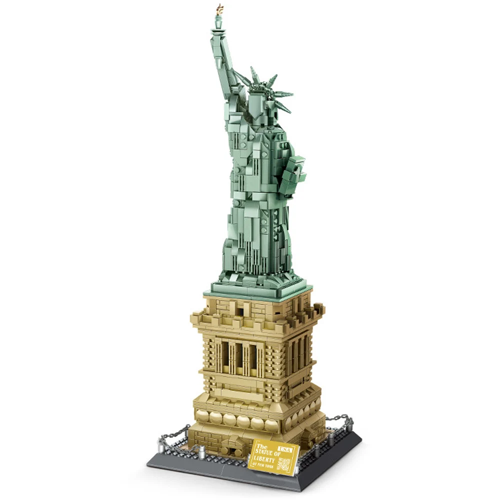

5227 City Architecture Series America the Statue of Liberty Model Building Blocks Set Classic MOC Streetview Toys For Children