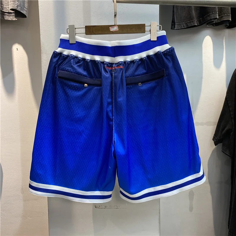 Blue Good RRR123 Quality Basketball Fashion Men 1:1 Embroidered RRR 123 Board Women Shorts Breathable Breeches