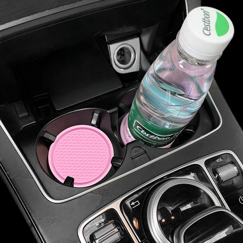 

Car Coasters Universal Automóvil Protective Pad Non-slip Mat Thermal Insulation Prevent Water Cup From Shaking Car Accessories