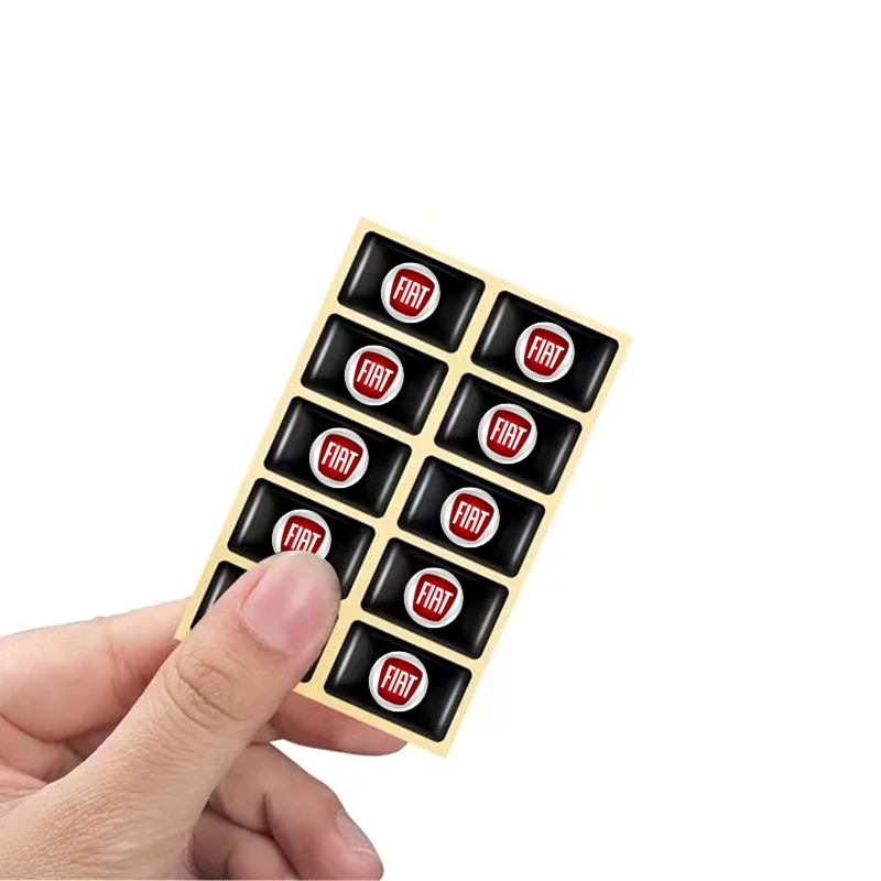 

10 шт. 3D автомобильный Стайлинг наклейки на руль аксессуары для Fiat 500 Punto Panda Doblo Stilo Bravo Freemont Pondo Abarth