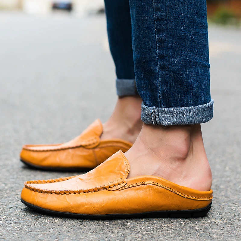 Men Leather Shoes Loafers Luxury Designer Shoes Comfortable Slip-on Casual Shoes Driving Shoes Moccasins Zapatos De Hombre