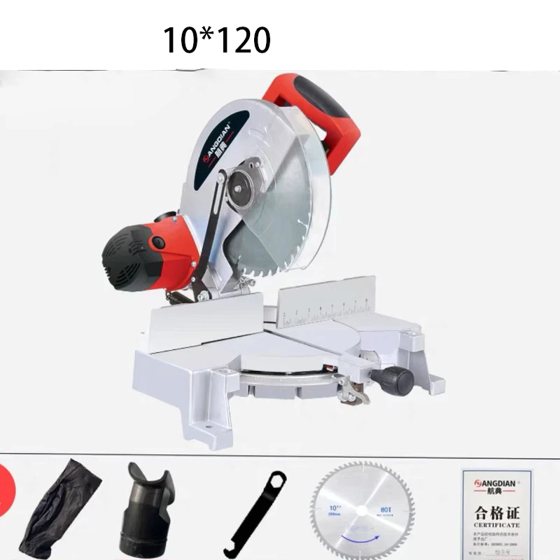 Многофункциональная пила 10 дюймов 255 мм алюминиевая машина для резки древесины 45