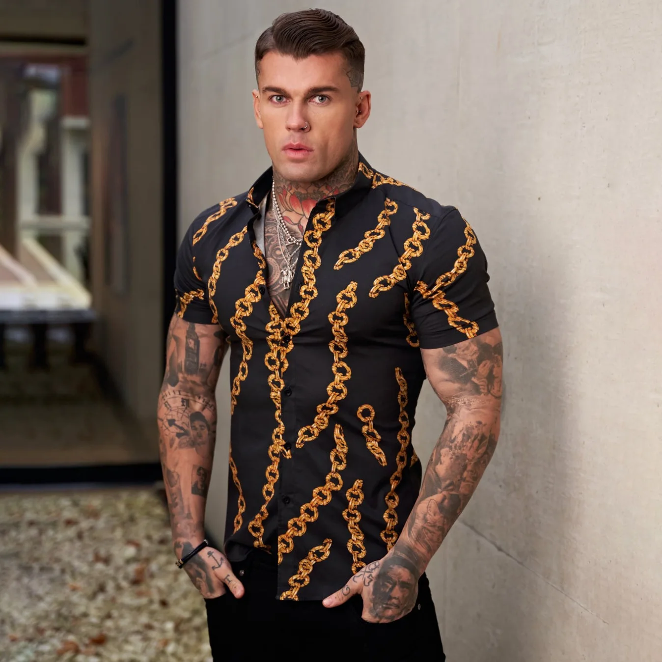 Fashion printed Hawaiian shirt for men 2022 Summer new short-sleeved Beach shirt for men's holiday party resort
