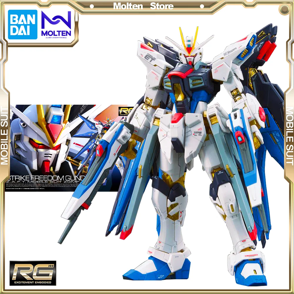 

BANDAI 1/144 RG ZGMF-X20A Strike Freedom Gundam Seed Destiny Gunpla Model Kit Assembly/Assembling Anime Action Figure