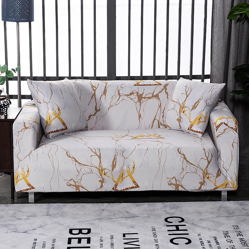 1/2/3/4 Seat Spandex Elastic Sofa Cover For Living Room Geometric Non-slip Stretch Slipcover Armchair Sectional Couch | Дом и сад