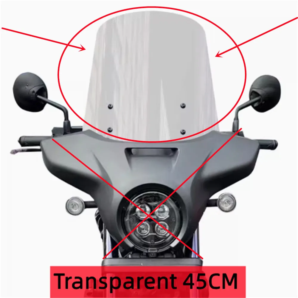 

Модифицированные и поднятые аксессуары для переднего лобового стекла для HONDA CM1100 Rebel 2021, HONDA REBEL