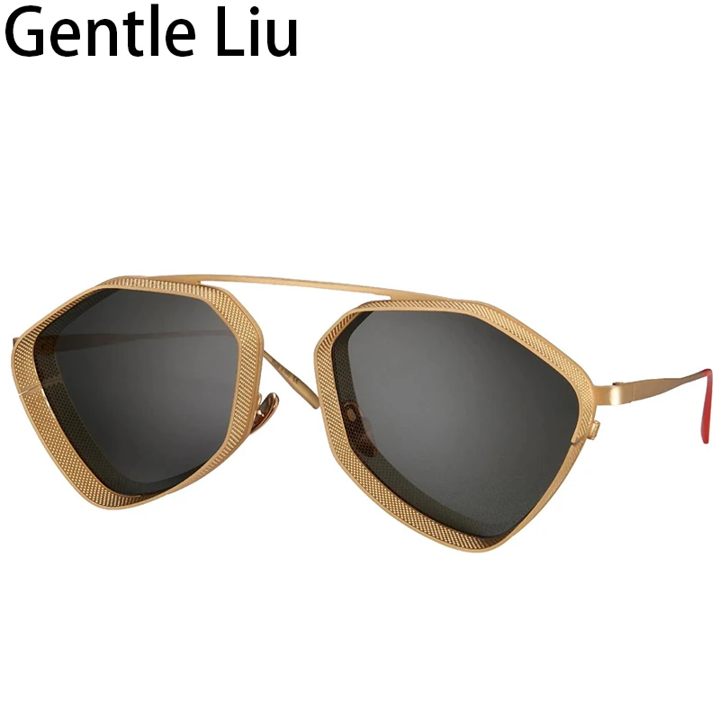 

Gothic Steampunk Sunglasses Men Women 2022 Luxury Brand Designer Vintage Irregular Metal Frame Sun Glasses for Male Shades UV400