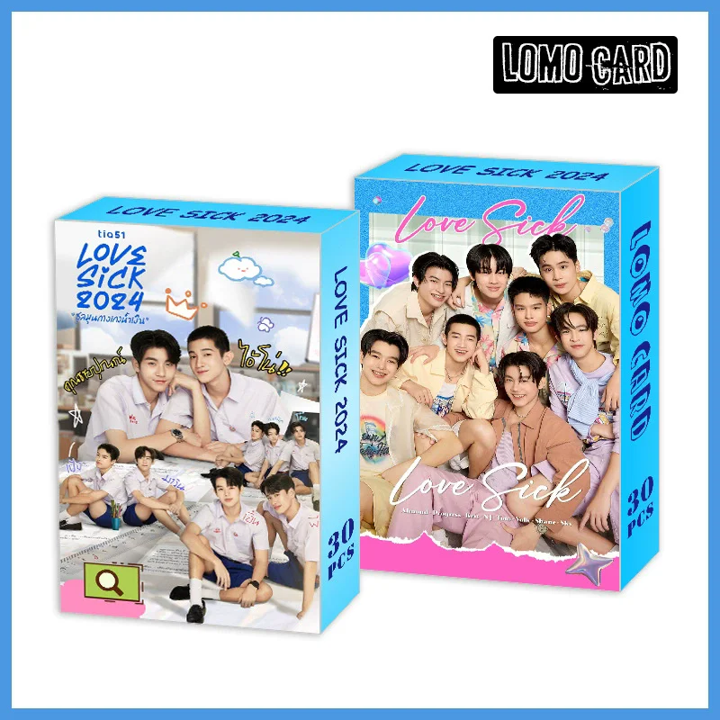 30 шт.компл. карты Lomo Love Sick the Series 2024 — Drama CP AlmondProgress HD Photocard Fans Gift (art.: 3920d46b5bb72) - 3920d46b5bb72