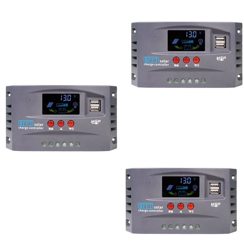 

Контроллер заряда солнечной батареи MPPT, 12 В, 24 В, 50 В постоянного тока, PV регулятор для лития, Lifepo4, геля, свинца, кислоты 10 А, 1 шт.