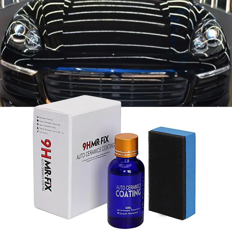 

Car Ceramic Coating 9H Anti-scratch Glasscoat Kit 30ml Super Hydrophobic Professional Polish Care Detailing Body Hardness Pro