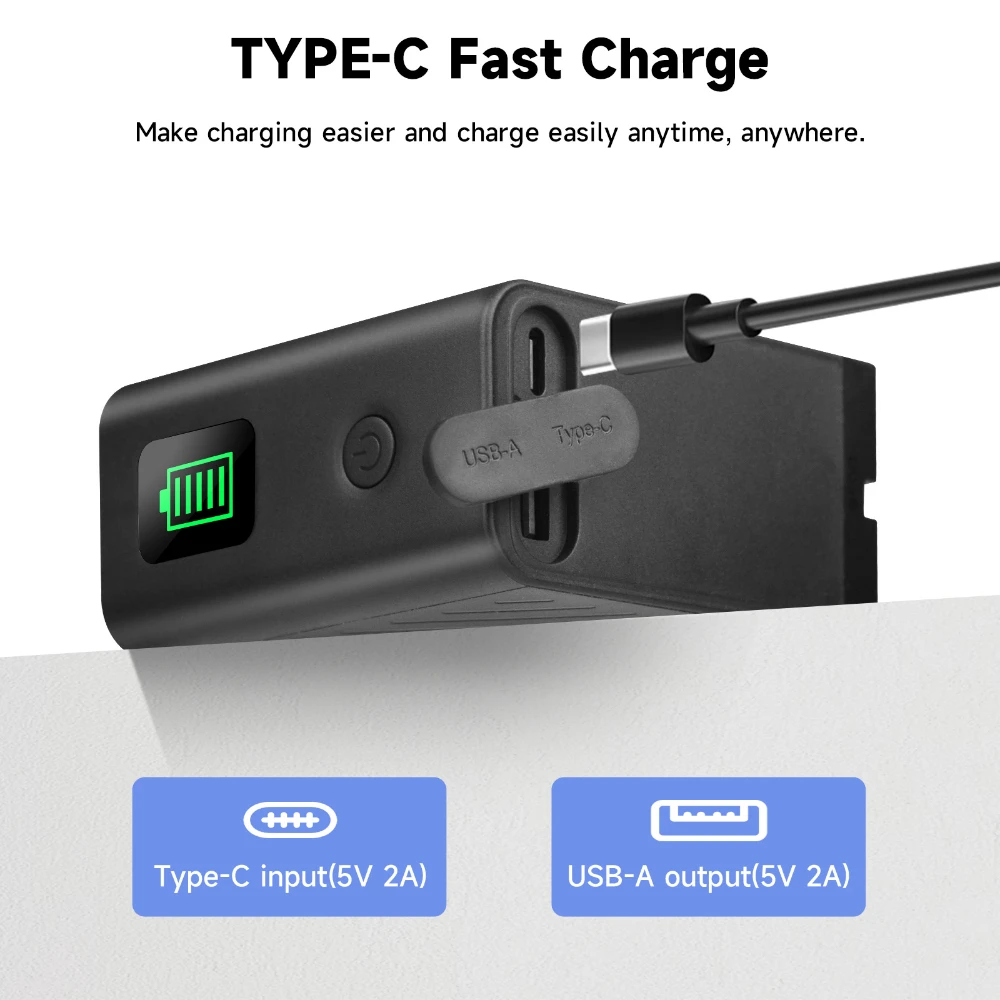 Аккумулятор NP F960 F980 + порт быстрой зарядки типа C для Sony NP-F970 F990 CCD-RV100 PLM-100 CCD-TRV35