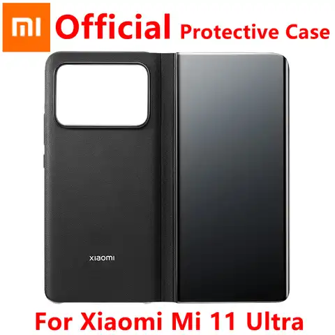 Оригинальный чехол Xiaomi MI 11 Ultra, кожаный защитный чехол с имитацией жесткого корпуса, деликатный чехол для Xiaomi Mi 11 Ultra
