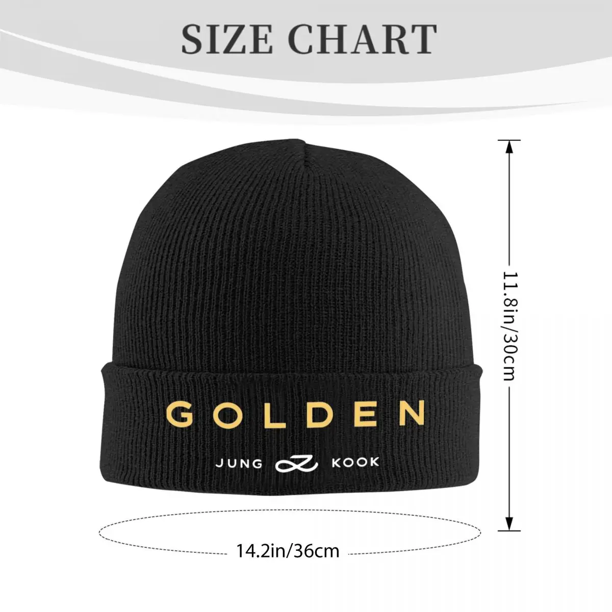 J-Jungkooks Kpop Golden Album Merch теплая зимняя облегающая шапка для женщин и мужчин вязаные