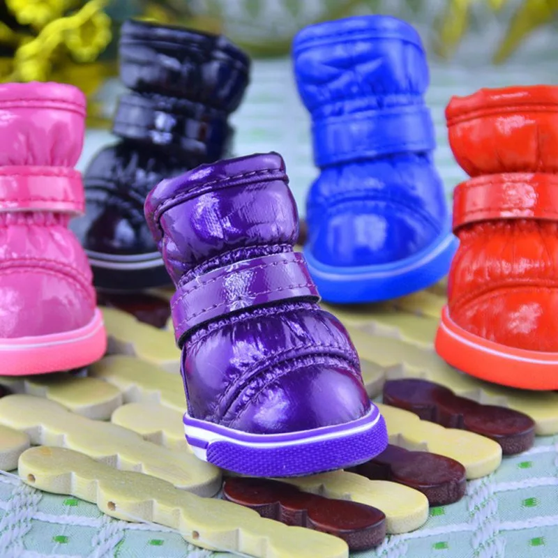 

Shoes for Dogs Winter Warm Waterproof Anti-slip Snow Boots For Small Dogs Chihuahua