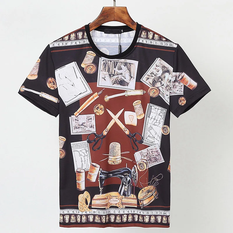 

Футболка мужская с коротким рукавом и круглым вырезом