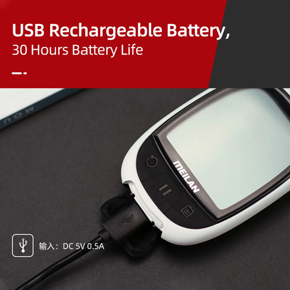 

Беспроводной Велосипедный компьютер с USB, IPX5 Водонепроницаемый велосипедный одометр, секундомер, спидометр, ЖК-дисплей, антибликовый экран,...