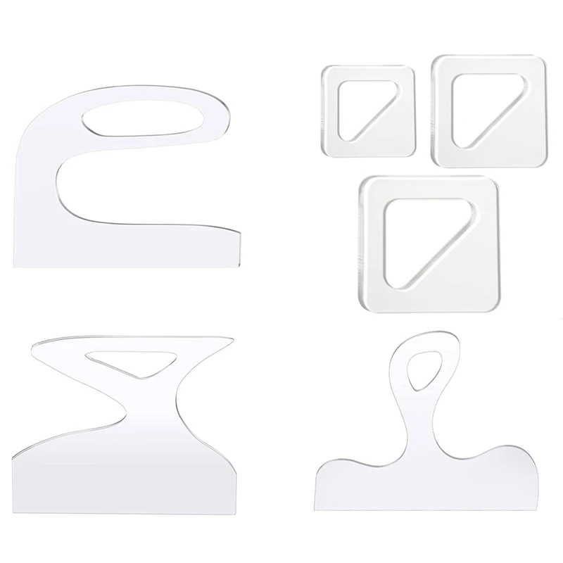 

Triangle Cutting Board Cutting Board Handle Template Cut Acrylic Router Template Woodworking Router Template