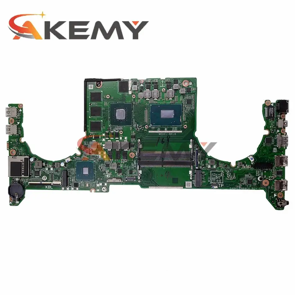 DABKLBMB8C0 оригинальная фотография модель GL503GE с процессором I7-7700 материнская плата