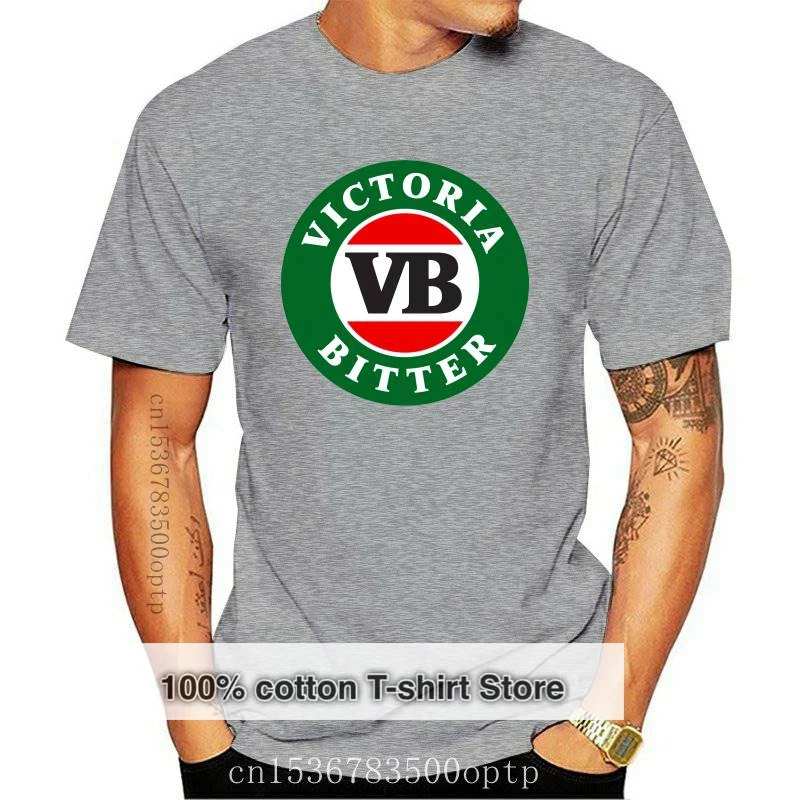 

Новая мужская футболка VB Victoria из 100% хлопка с коротким рукавом и горьким пивом, Повседневная летняя крутая забавная свободная футболка в ули...