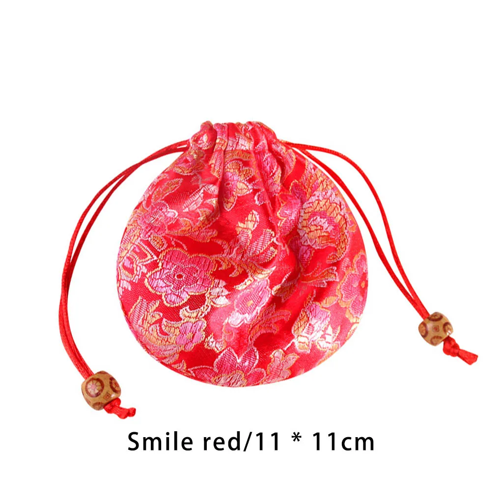 

Сумка на шнурке для ювелирных изделий, портативная Милая цветная дышащая миниатюрная сумка в винтажном китайском стиле, карманные аксессуары