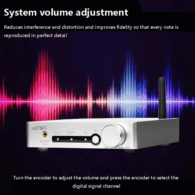 Фото Аудиофильский аудиодекодер Dual PCM1794 ЦАП QCC5125 Bluetooth LDAC APTX-HD Формат передачи Bluetooth-приемник 5532*7 ОпАМП №4
