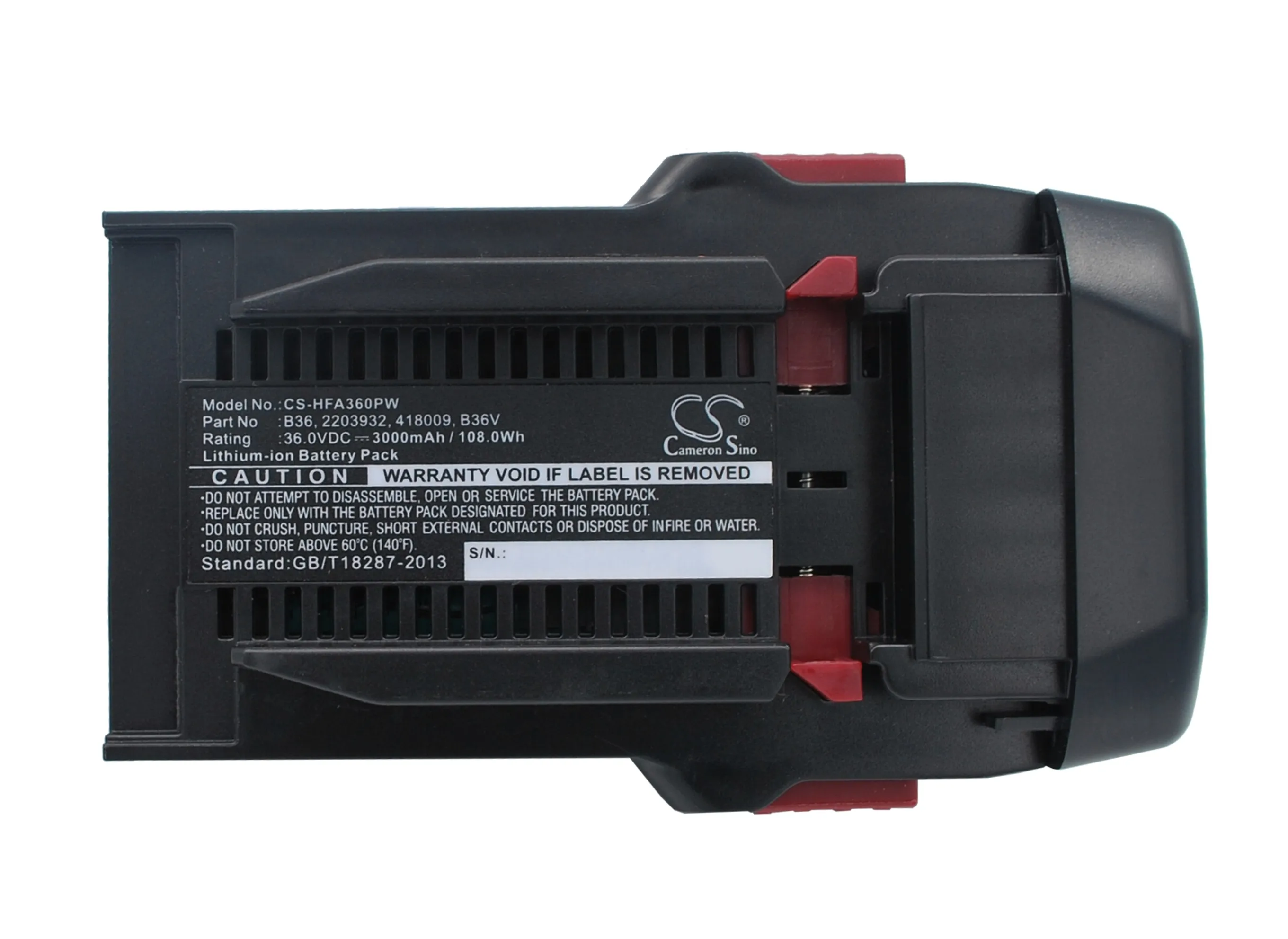 

CS 3000mAh / 108.0Wh battery for HILTI TE6-A Li, TE6-A36, WSR36-A 2203932, 418009, B36, B36V