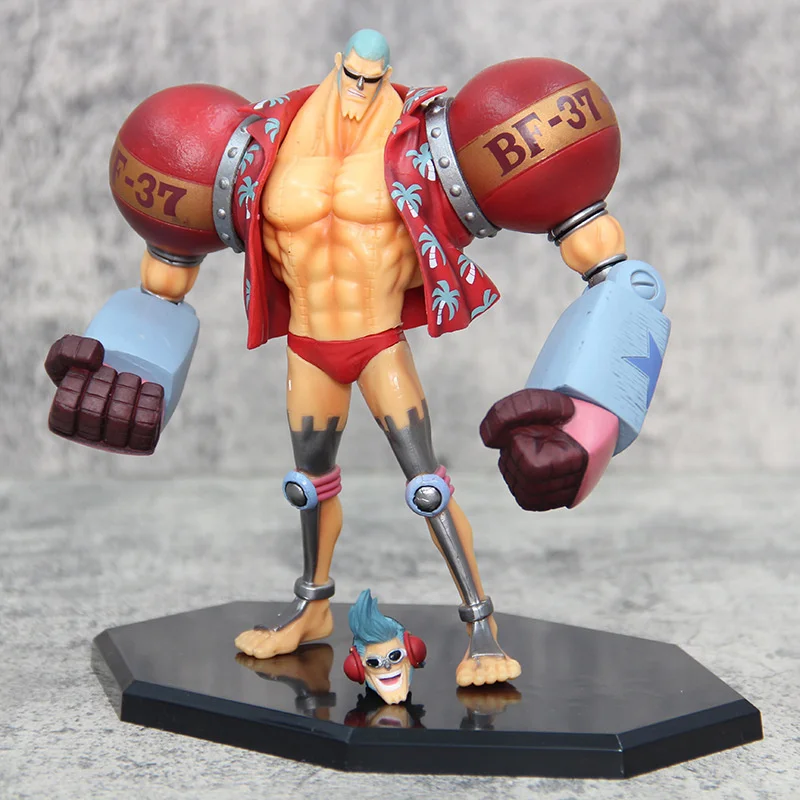 

Anime One Piece Franky Double Head PVC Action Figure Collectible Model Doll Toy 17cm