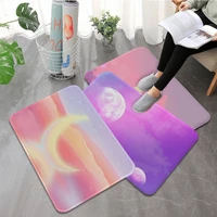 pink colorful clouds starry floor mat retro multiple choice living room kitchen rug non slip doormat area rug
