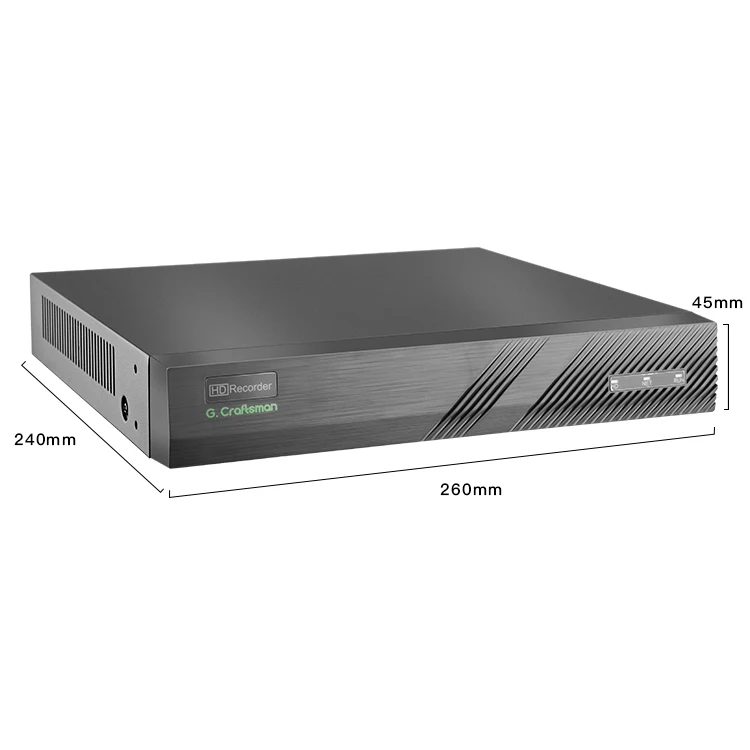 GU-N1208H1-P8 Gcraftsman 8CH 12MP 4K 8MP POE NVR IP-камера видеонаблюдения с приложением для телефона