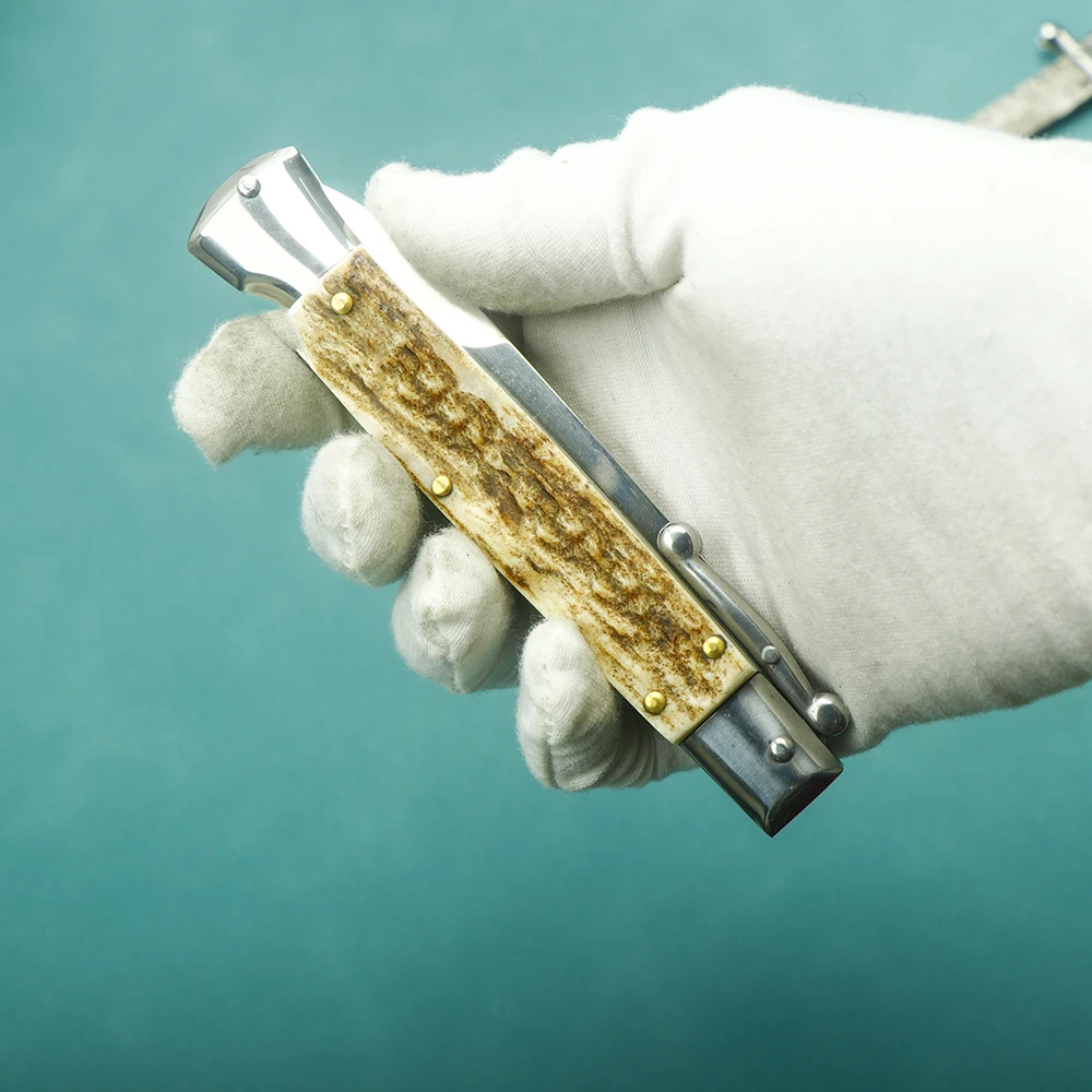 Острый складной нож из дамасской стали мафия AKC рогатки уличный Портативный для