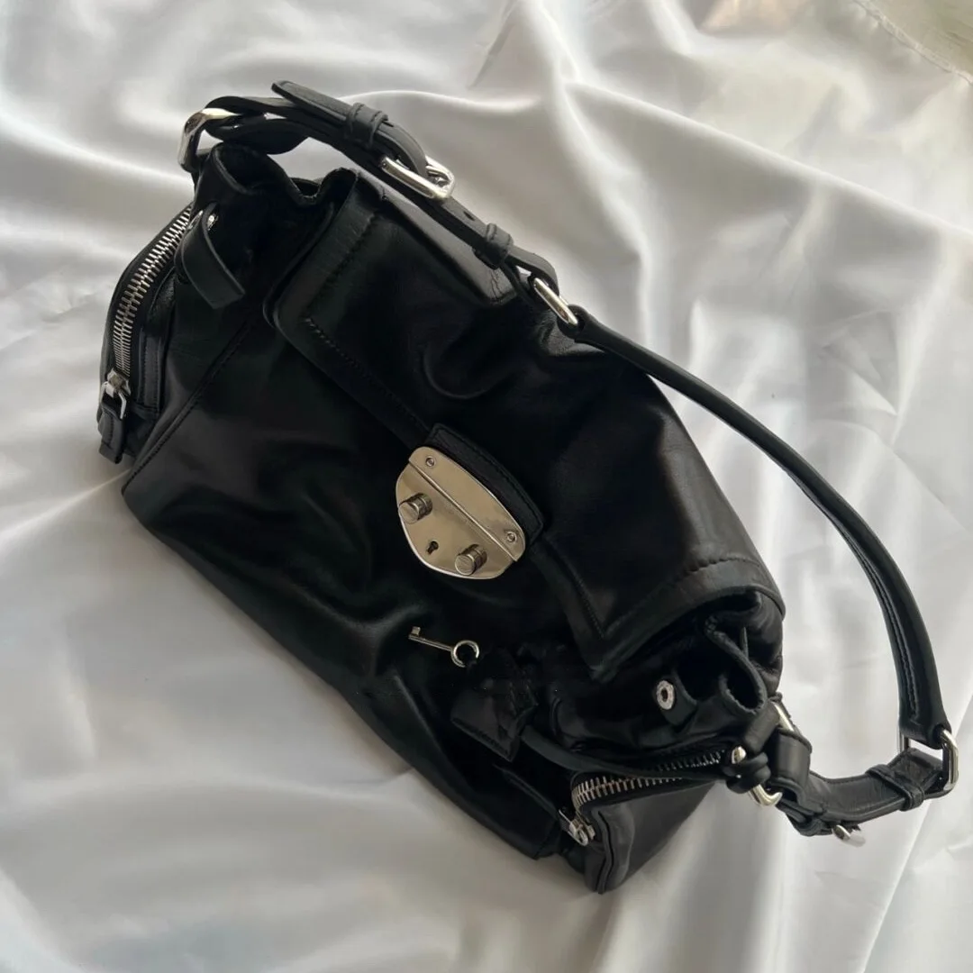 

By H 2022 Luxury PU Leather Strap Under Arm Vintage Purse Fashion Designer Black Flap Silver Handware Shoulder Clutch