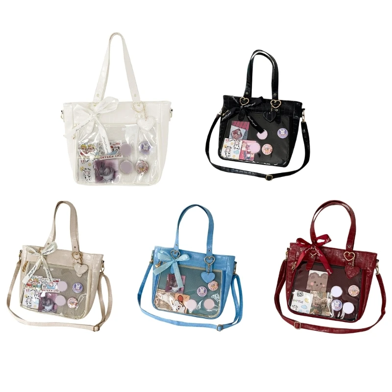

M6CC 2023 New Carrying Purse Simple Fashion Bag PU Handbags Shoulder Bags Underarm Bag Clear Crossbody Bag Armpit Bags
