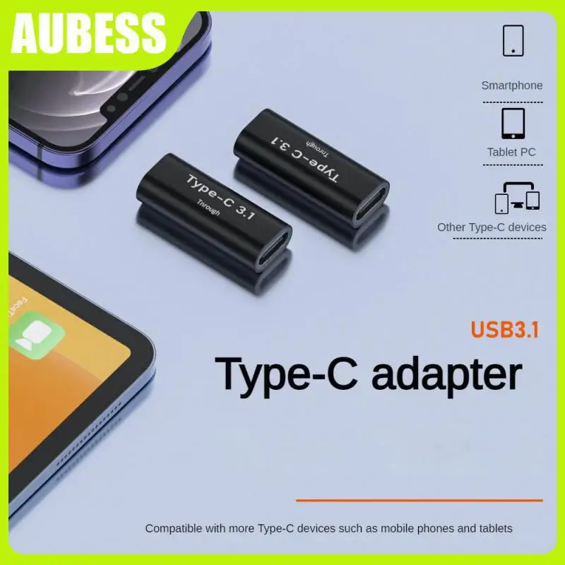 

Mini 4k Screen Projection Usb Adapter Full-function Type-c Adapter Bidirectional Double Female Adapter Accessories Portable 10gb