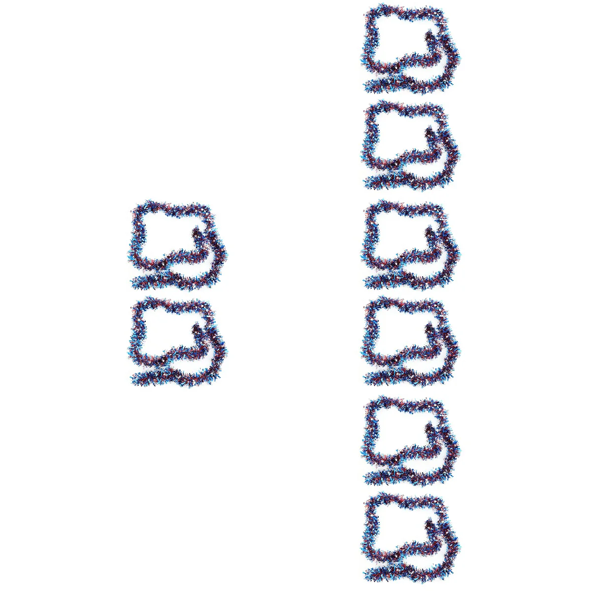 

8 pcs Independence Day Tinsel Garlands Long Strips 4th of July Tinsel Ornament